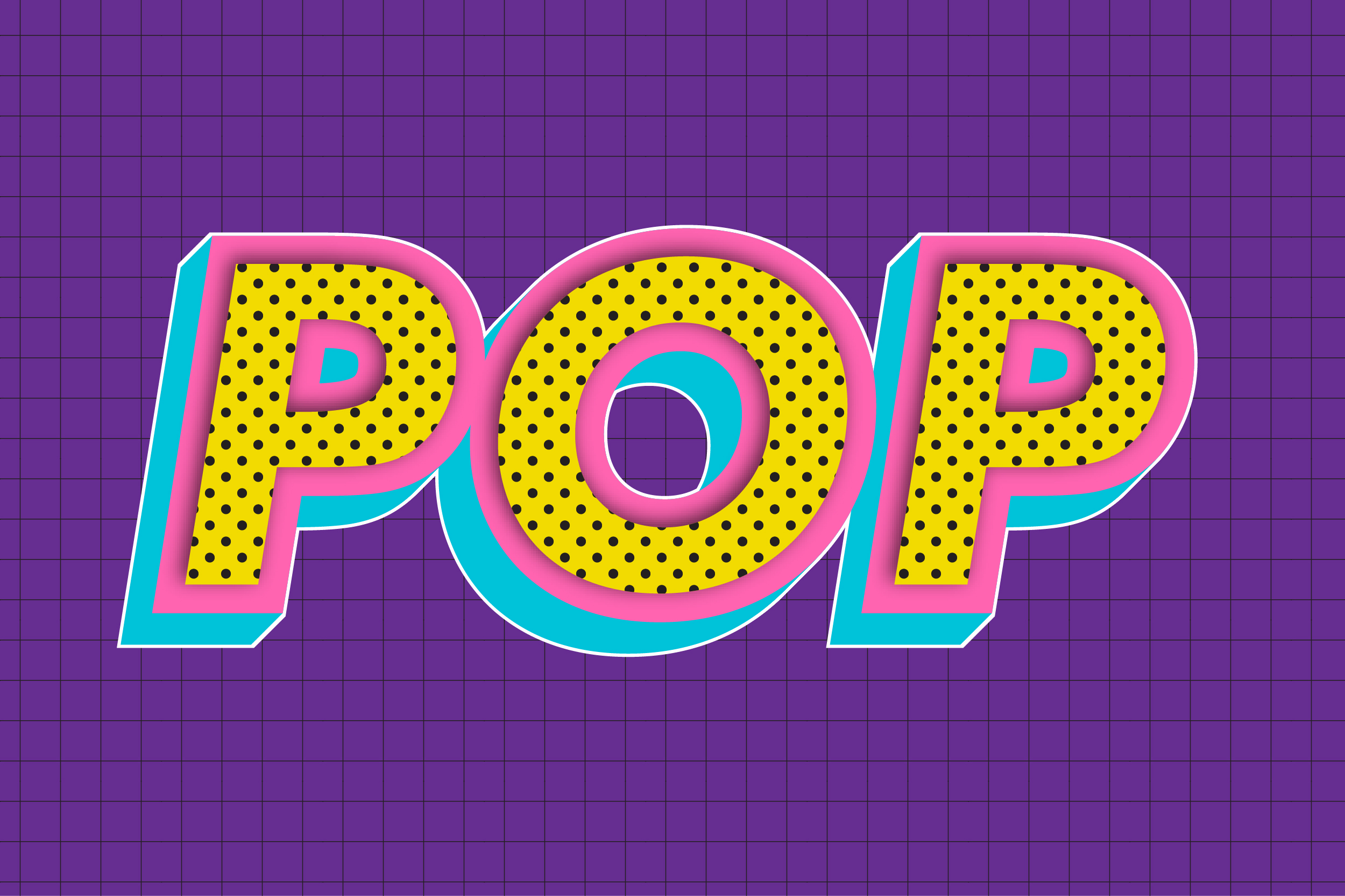 Pop art text effects for Illustrator by memetxsaputra